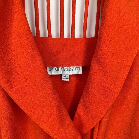 DRESSBARN Orange Midi Dress - Picture 7 of 14